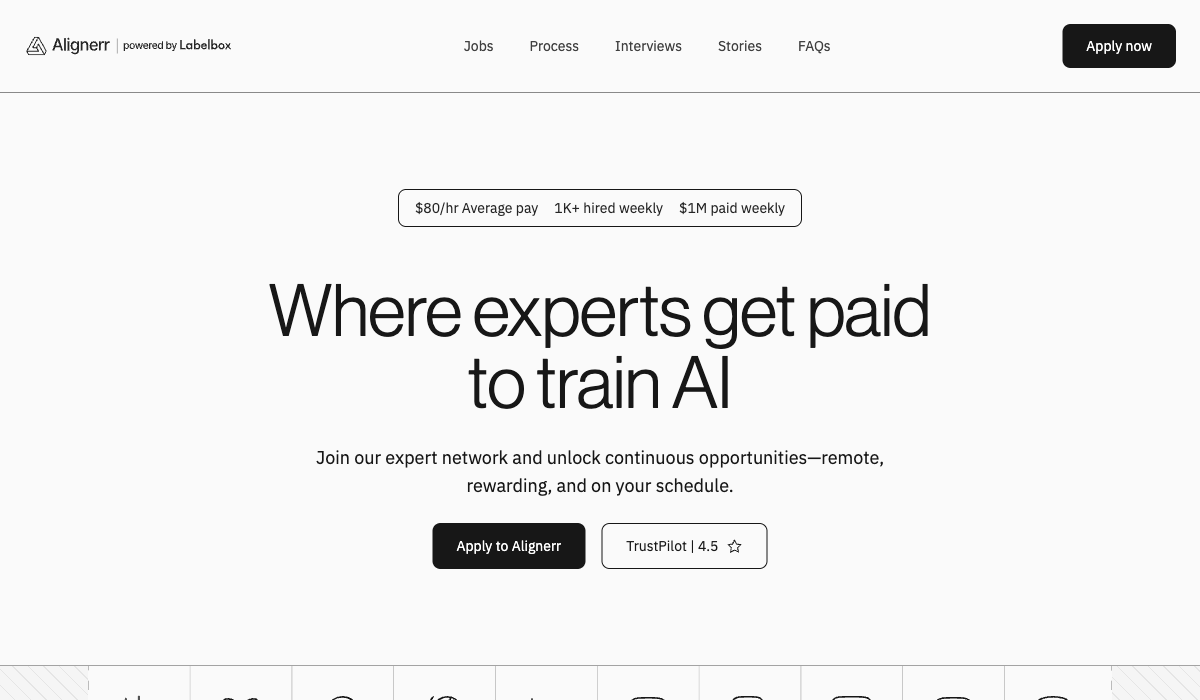 Alignerr landing page