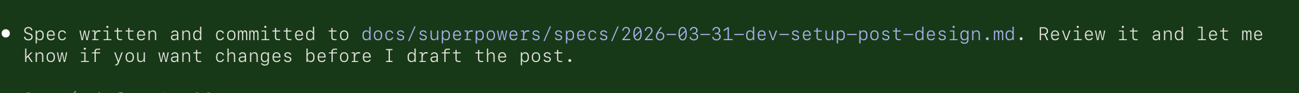Claude Code output showing a file path followed by a period at the end of a sentence — Ghostty includes the period in the link target