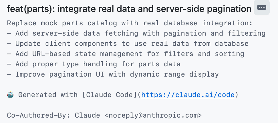Claude Code co-author in git commit