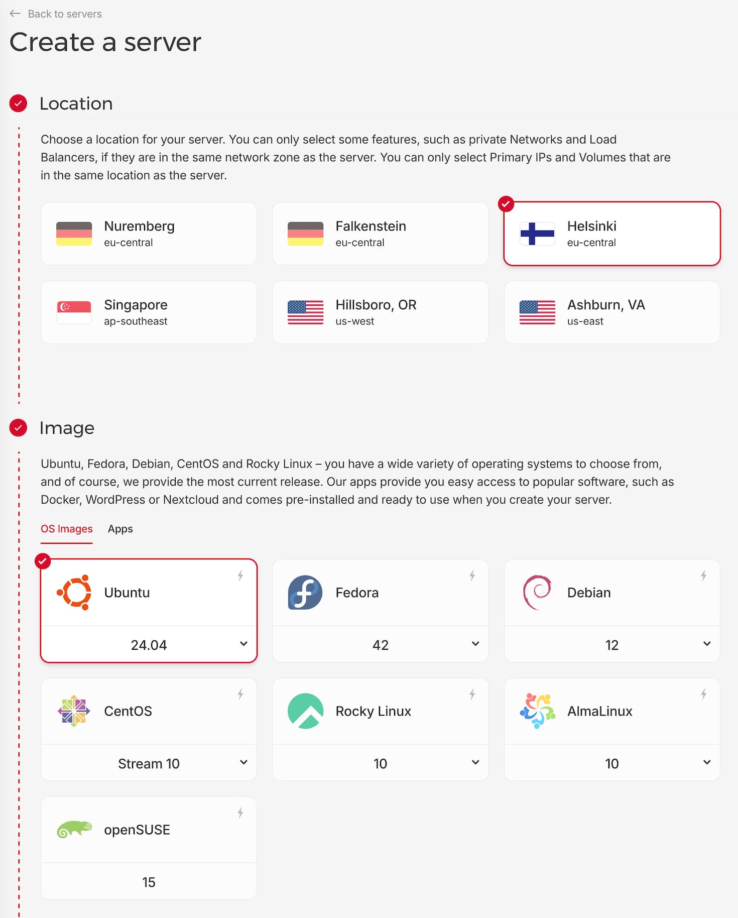 create server