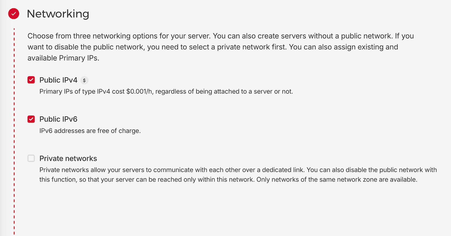 choose to add IPv4 or IPv6