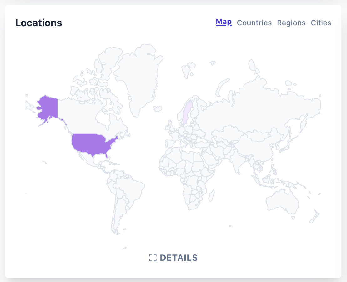 map of visitors