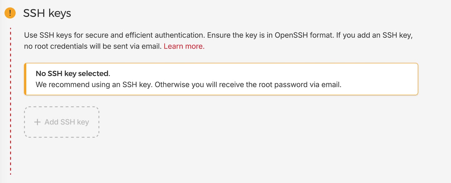 add ssh keys